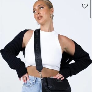 Princess Polly AYTAN BOLERO SWEATER BLACK M/L